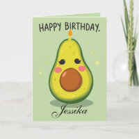 Funny Birthday Let's Get Smashed Avocado Card