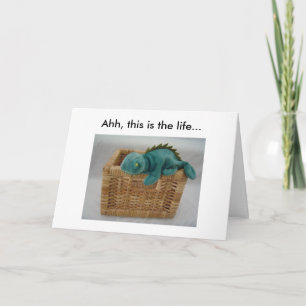 Funny Birthday Lizard Card