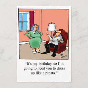 Funny Birthday Party Invitations for Her