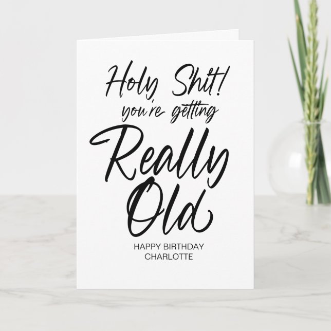 Funny Birthday Rude Happy Birthday for Friend Card (Front)