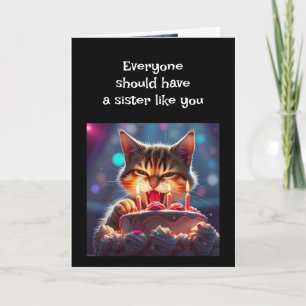 Funny Birthday Sister Dog Animal Humour Card