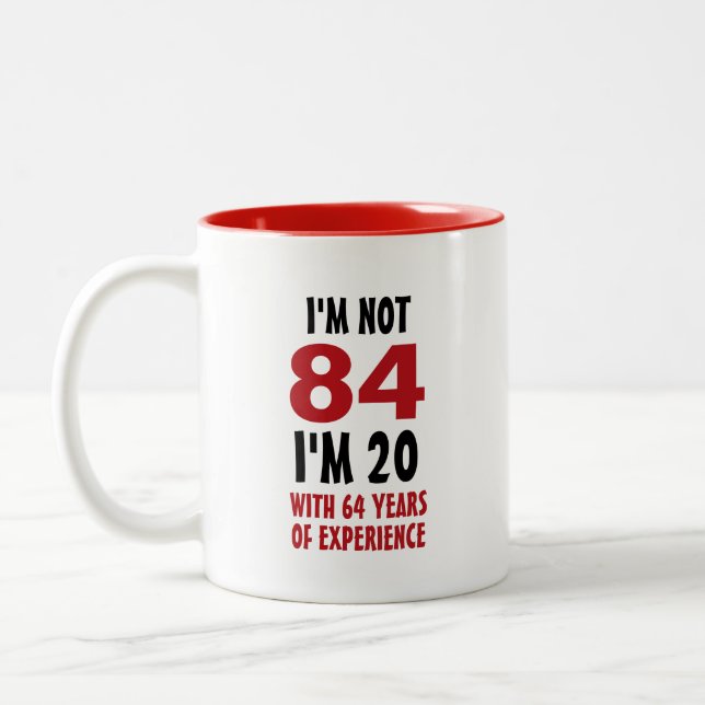 Funny Birthday Two-Tone Coffee Mug (Left)