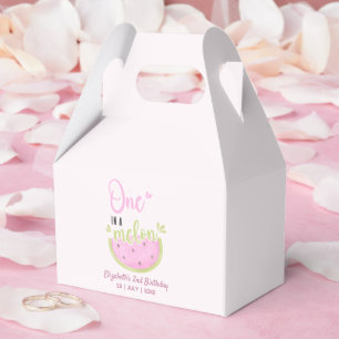 Funny Birthday watermelon Girl one in a melon Favor Box