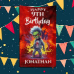 Funny Birthday Zombie Boy Banner<br><div class="desc">Apocalypse Birthday Zombie Boy A great Zombie THEME banner is that perfect element for your PARTY decor. This design may be personalized by clicking Personalize this Template and then choosing the click to customize further option add text, change the text colour or style, or delete the text for an image...</div>