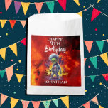 Funny Birthday Zombie Boy Favour Bag<br><div class="desc">Apocalypse Birthday Zombie Boy A great Zombie THEME banner is that perfect element for your PARTY decor. This design may be personalized by clicking Personalize this Template and then choosing the click to customize further option add text, change the text colour or style, or delete the text for an image...</div>