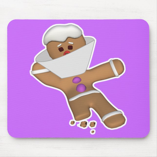 Funny Bit Himself Gingerbread Man Mouse Pad (Front)