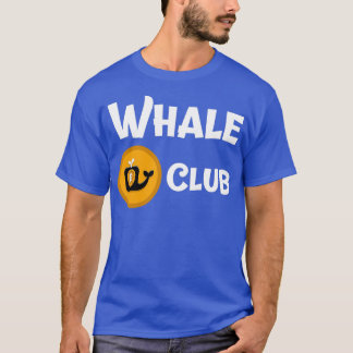 Funny Bitcoin Crypto Whale Club T-Shirt