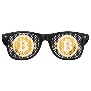 Funny Bitcoin Retro Sunglasses
