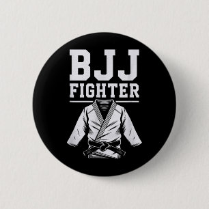 Funny BJJ Brazilian Jiu Jitsu BJJ Fighter Funny 2 Inch Round Button