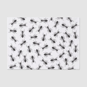 Funny Black Ants Pattern Tissue Paper