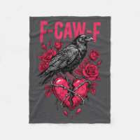 Funny Black Bird F-caw-f Anti Valentines Day Singl