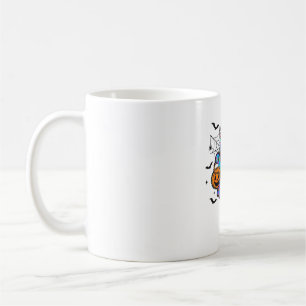 Funny Black Cat and Ghost Halloween Essential T-Sh Coffee Mug