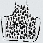 Funny Black Cat Apron<br><div class="desc">Fun little black kitty cats, purrfect for animal lovers. Original art by Nic Squirrell.</div>