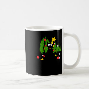 Funny Black Cat Christmas Tree Merry Xmas Humour C Coffee Mug