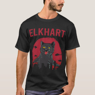 Funny Black Cat Elkhart T-Shirt