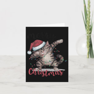 Funny Black Cat Halloween Funny Christmas Card