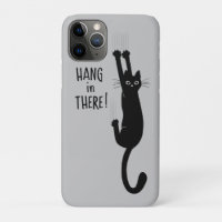 Funny Black Cat Hanging On | Hang in There!