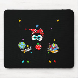 Funny Black Cat I Survived 67 Days Of School I'm F Mouse Pad