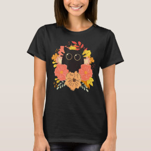Funny Black Cat Tee, Black Cat Top For Thanksgivin