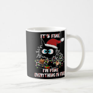 Funny Black Cat Tee Coffee Mug