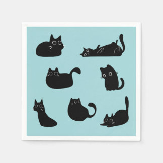  Funny Black Cats Napkin