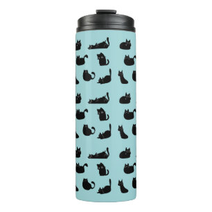 Funny Black Cats Thermal Tumbler