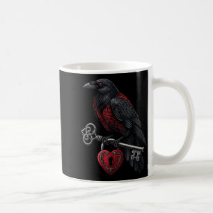 Funny Black Crow Black Bird Funny Crow Valentines Coffee Mug