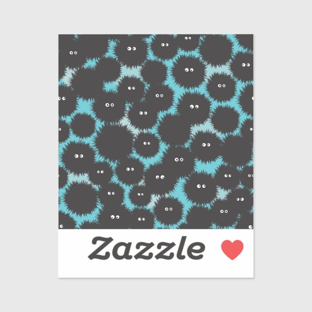 Funny black fluffy monsters  (Sheet)