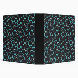 Funny black fluffy monsters  binder