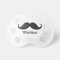 Funny black handlebar moustache stache personalize
