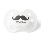 Funny black handlebar moustache stache personalize