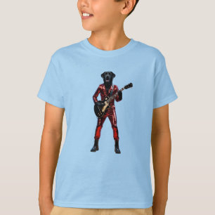 Funny Black Lab Rock Star Kids' T-Shirt