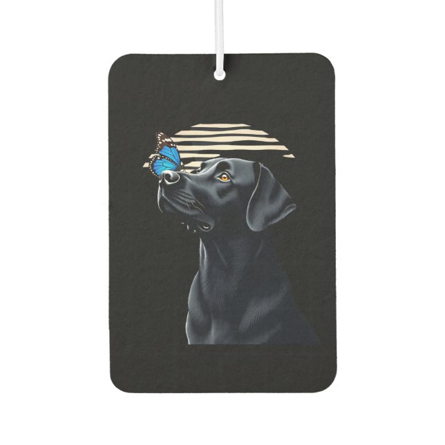 Funny Black Labrador Retriever Lab Dog Owner Pet A Air Freshener (Front)