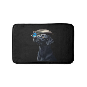 Funny Black Labrador Retriever Lab Dog Owner Pet A Bath Mat