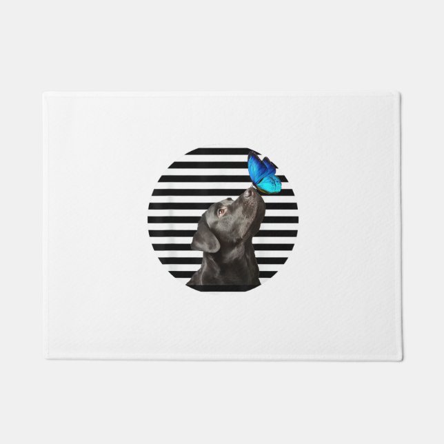 Funny Black Labrador Retriever Lab Dog Owner Pet A Doormat (Front)