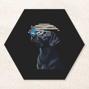 Funny Black Labrador Retriever Lab Dog Owner Pet A Paper Coaster