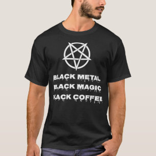 Funny Black metal music  Satanic magic inverted pe T-Shirt