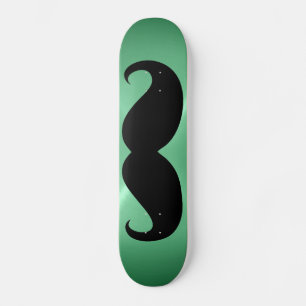 Funny black moustache 3 skateboard