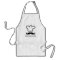 Funny black moustache BBQ apron for men