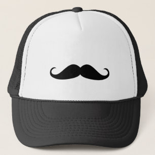 Funny Black Moustache Trucker Hat