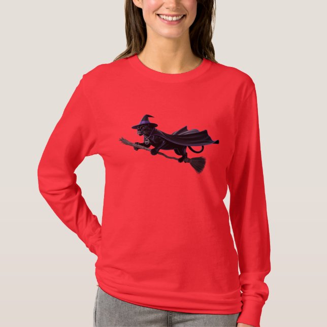 Funny Black Panther Halloween T-shirt (Front)