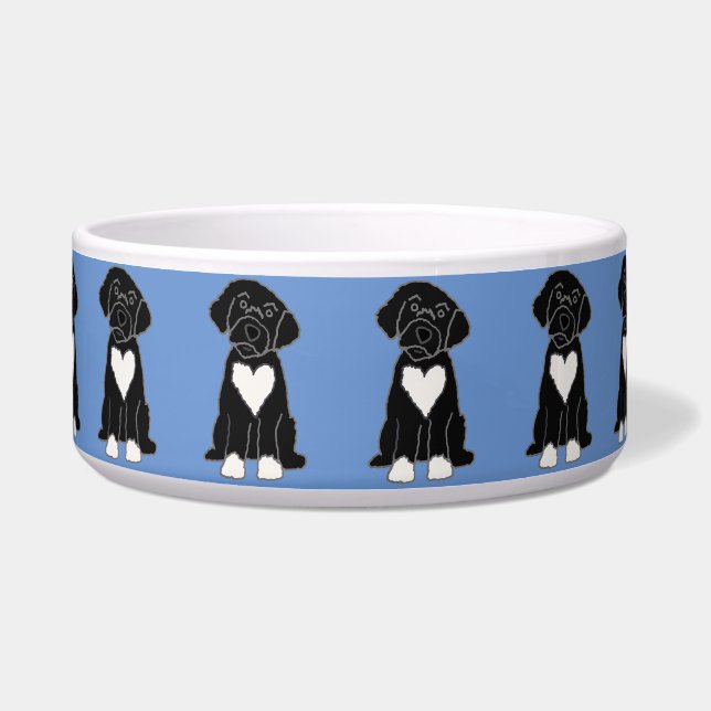 Funny Black Portuguese Water Dog (Front)