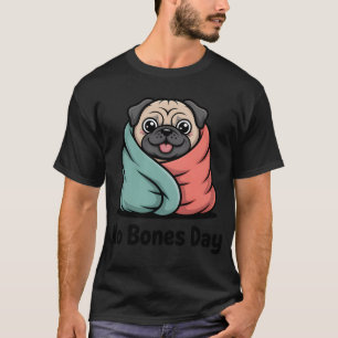 Funny Black Pug Flowers Floral Colourful Mom Dad K T-Shirt