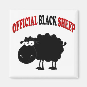 Funny black sheep magnet