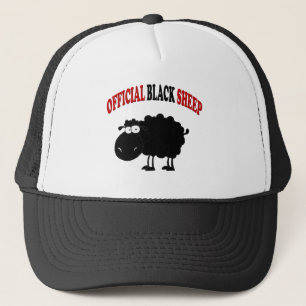 Funny black sheep trucker hat