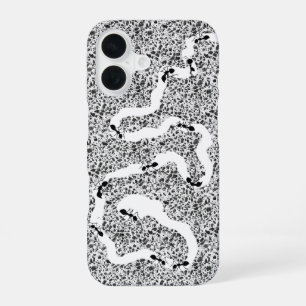 Funny Black White Ant Farm Insect Humour iPhone 16 Case