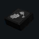 Funny Black White Merry Christmas Santa Typography Gift Box<br><div class="desc">Funny Black White Merry Christmas Santa Typography</div>