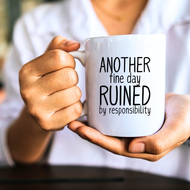Funny Black + White Quote Coffee Mugs (Creator Uploaded)