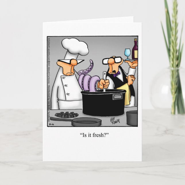 Funny Blank Greeting Card "Spectickles" (Front)