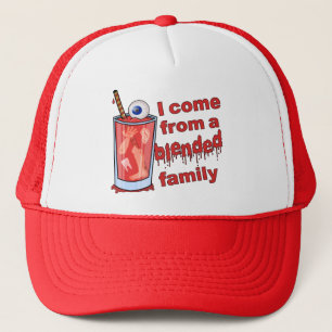 Funny Blended Family Pun Trucker Hat